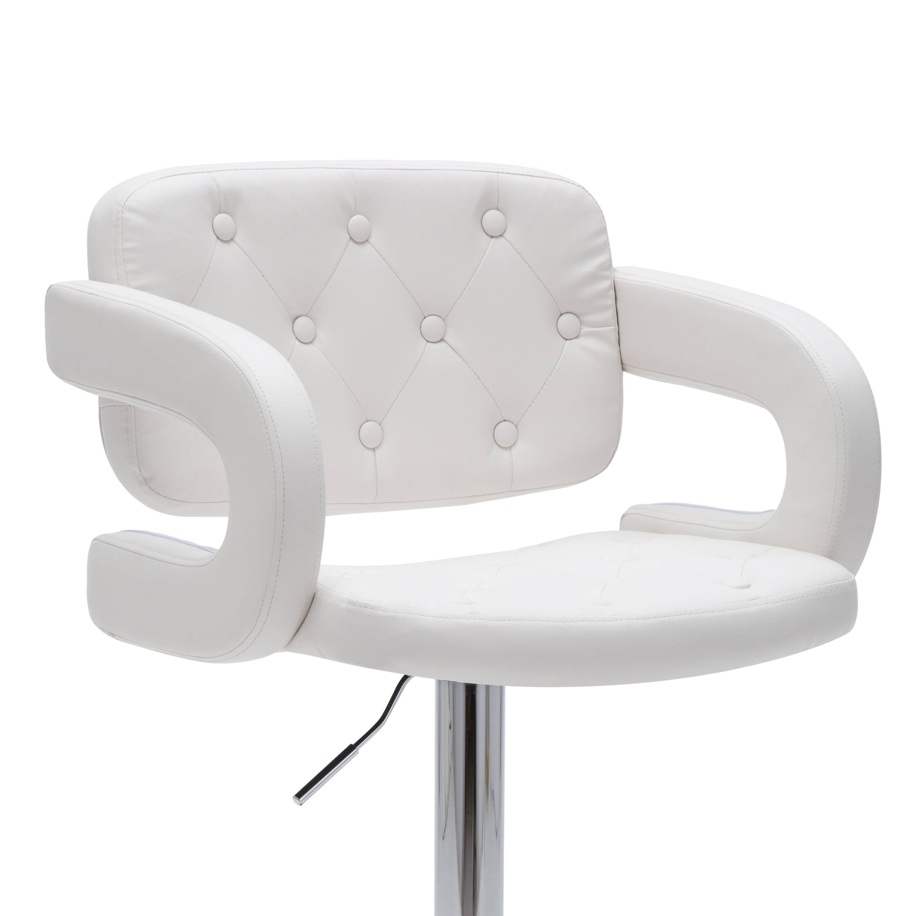 AC Pacific Acbs24 Bar Stool, White