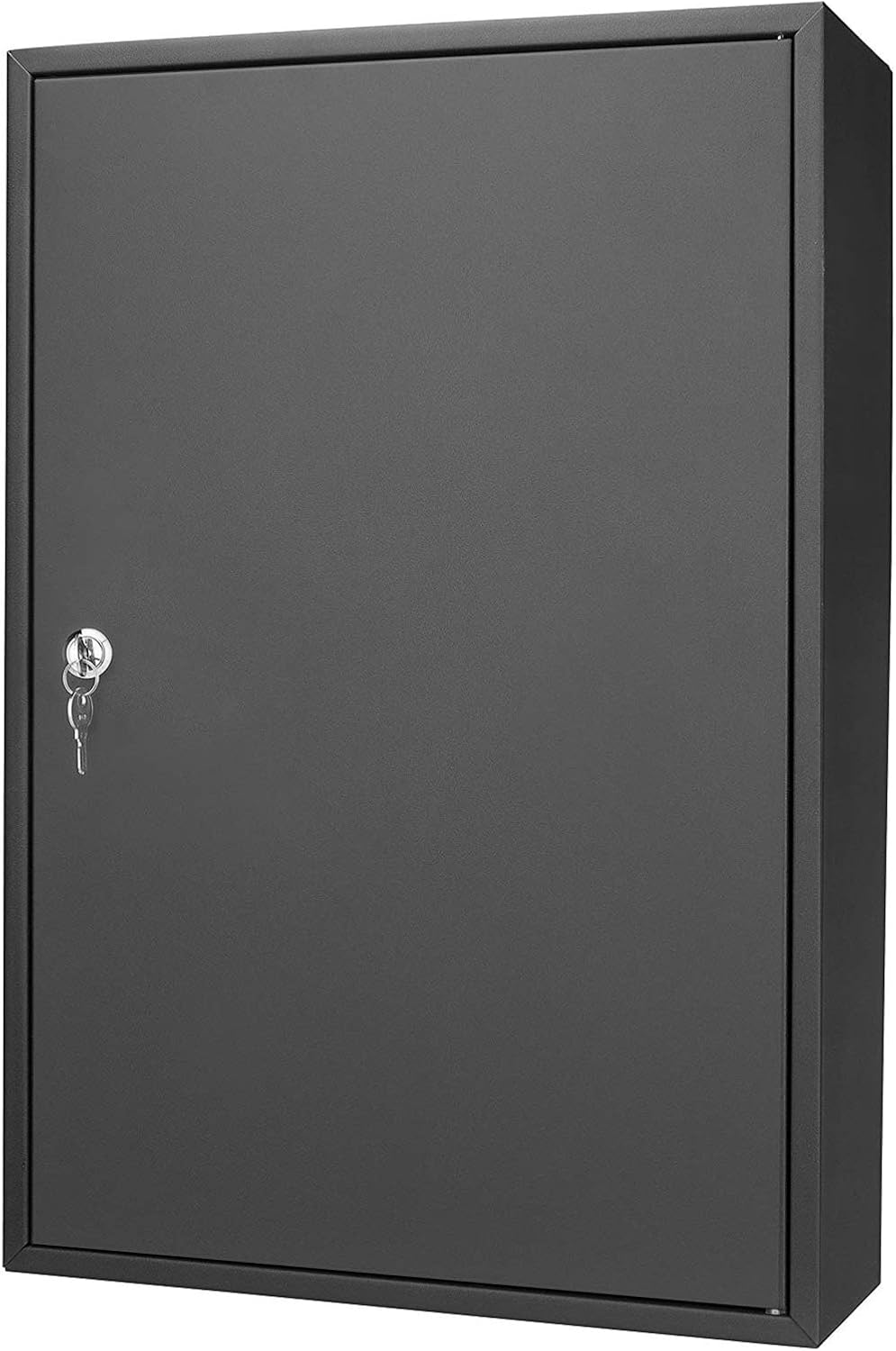 200 Position Key Cabinet with Key Lock and 200 Key Tags, 22&ldquo; Wall Mounted Steek Key Lock Box, Black