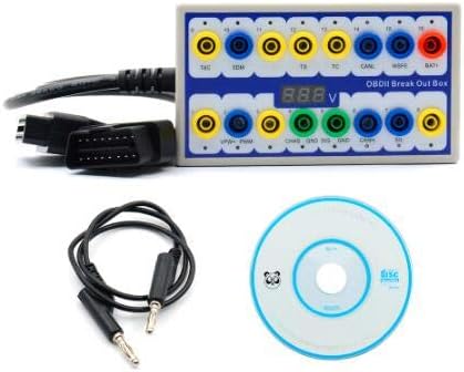 OBDII Diagnostic Scan Detector ＆ Break Out Box, OBD Diagnostic Tool, OBD line Signal , Car Diagnostic Tool Pack of 2
