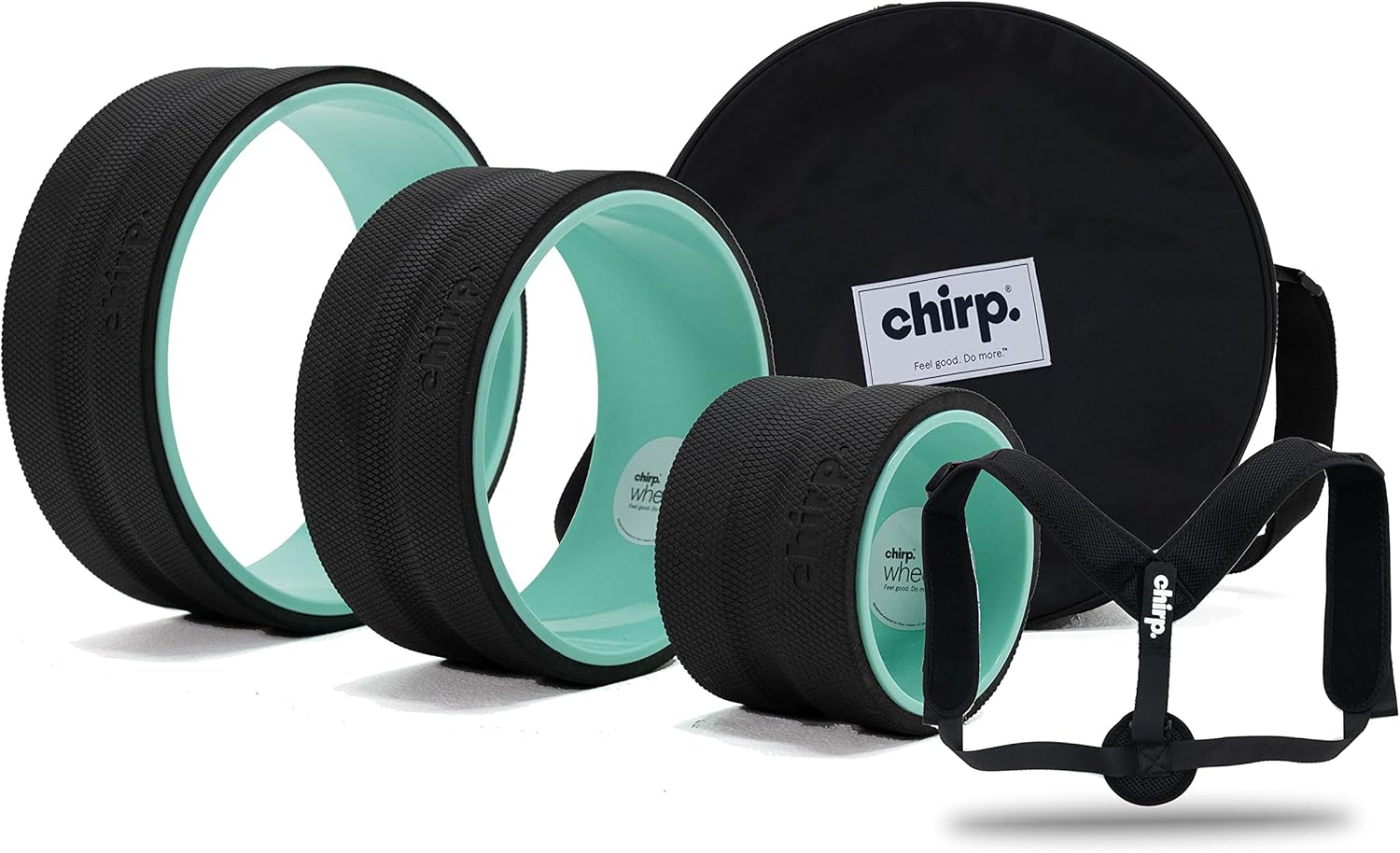 Chirp Wheel+ Foam Roller for Back Pain Relief, Muscle Therapy, and Deep Tissue Massage