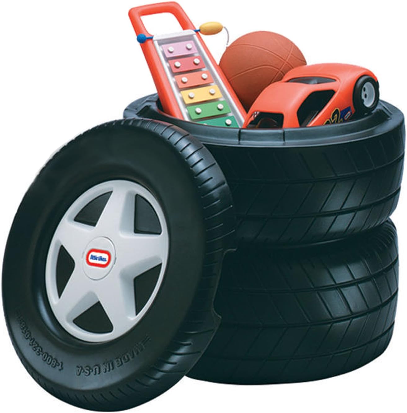 Little Tikes Classic Racing Tire Toy Chest Pack of 2