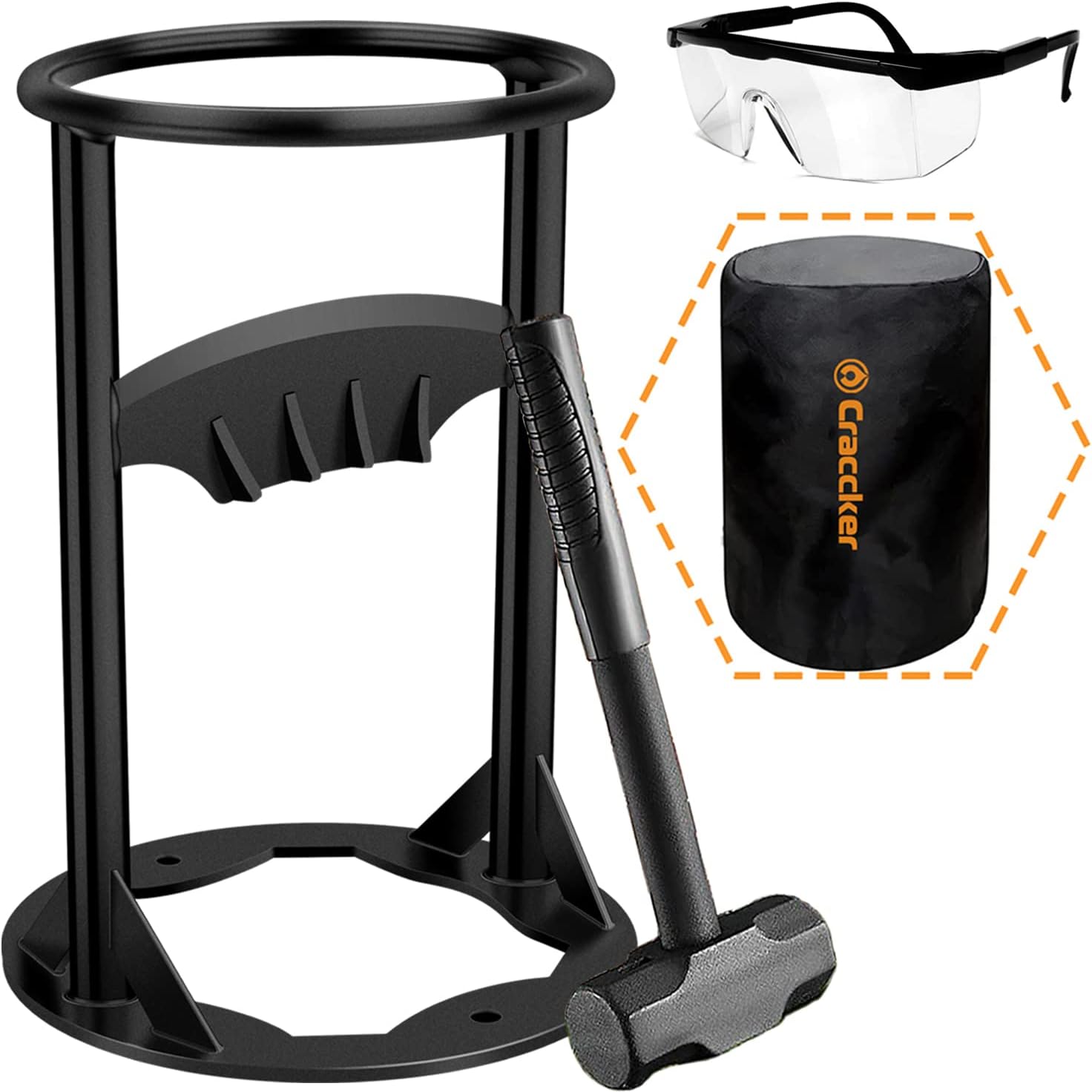 CRACCKER Kindling Cracker Wood Splitter, Kindling Firewood Splitter, Manual Log Splitter Wedge Kindling Splitter for Wood, Heavy Duty Firewood Cutter