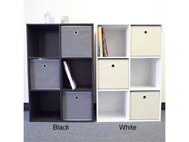 Proman Colonial 6-cell Storage Cube, Black