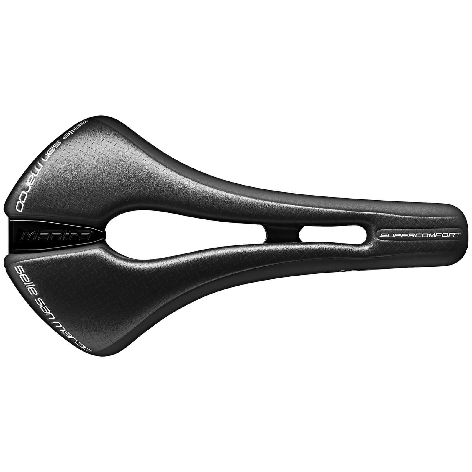 Selle San Marco Mantra Supercomfort Dynamic Saddle: Black Wide (l3)