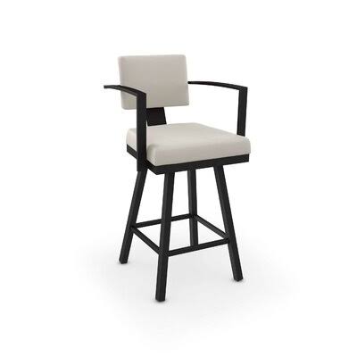 Perrotta Bar u0026 Counter Stool Brayden Studio Seat Height: Counter Stool (26x22 Seat Height), Frame Color: Textured Black Meta