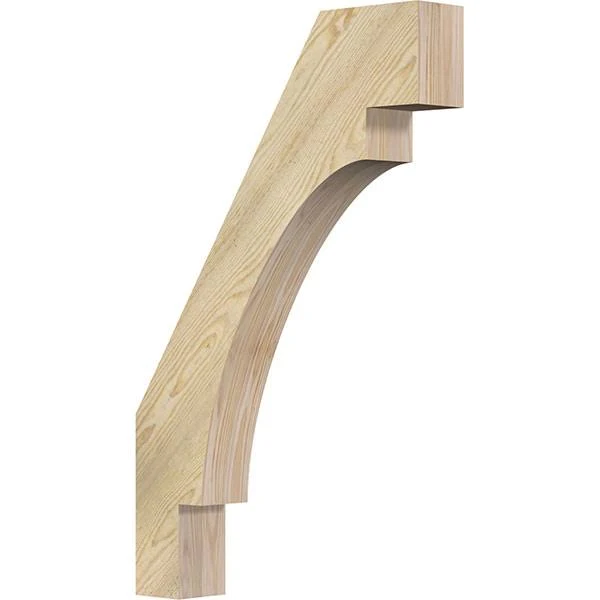 Ekena Millwork 4x22W x 22x22D x 34x22H Merced Rough Sawn Brace, Douglas Fir