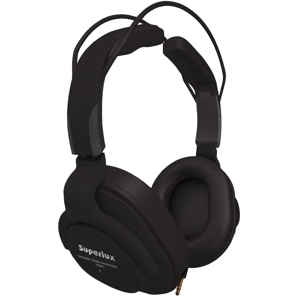 Superlux HD-661 Professional Closed-Back Studio Headphones (Black)