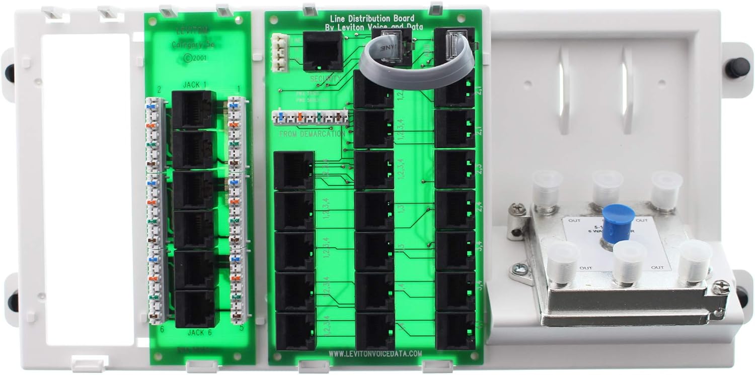 Leviton 035-47603-AHT Advanced Home Distribution Panel with Telephone and Video Modules Pack of 2
