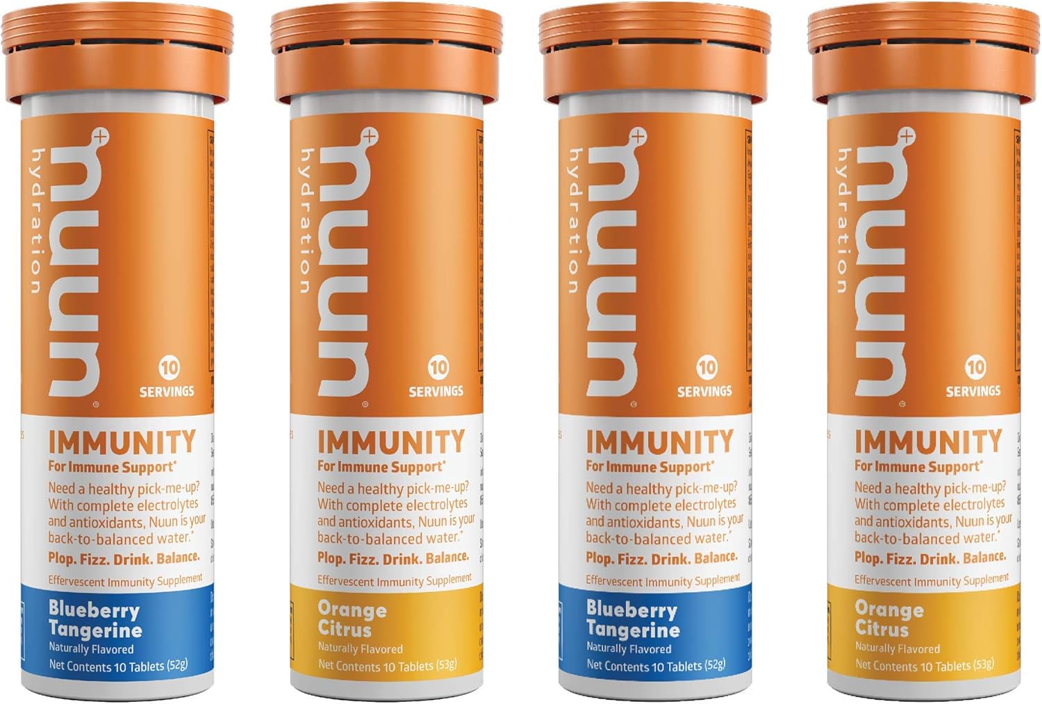 Nuun, Citrus Orange Immunity Box 8 Count, 1.9 Ounce Pack of 2