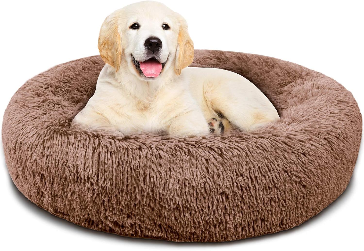 Covacure Dog Bed for Small Dogs - Comfortable Small Round Dog Bed & Ultra Soft Washable Calming Dog Bed and Cats