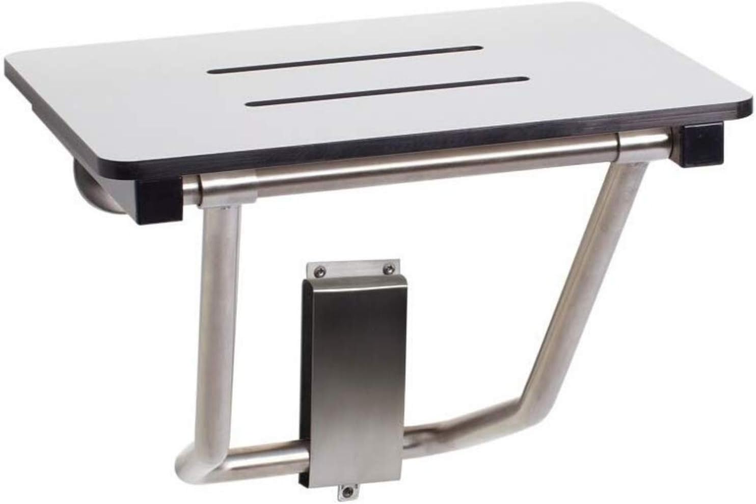 Seachrome Lift-Assist, Yoke-Style 24 x 15 Folding Shower Seat, ADA Bathroom Safety, Wall-Mount, Transfer Bench, 24