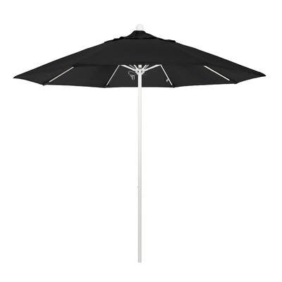 Sol 72 Outdoor Benson 9' Market Umbrella Frame Color: Matted White, Fabric Color: Sunbrella A Black