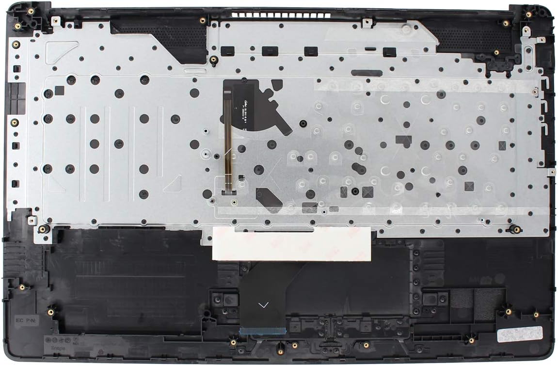 XtremeAmazing Black Palmrest Upper Case with Backlit Keyboard Without Touchpad L22750-001 for HP 17-by 17-CA