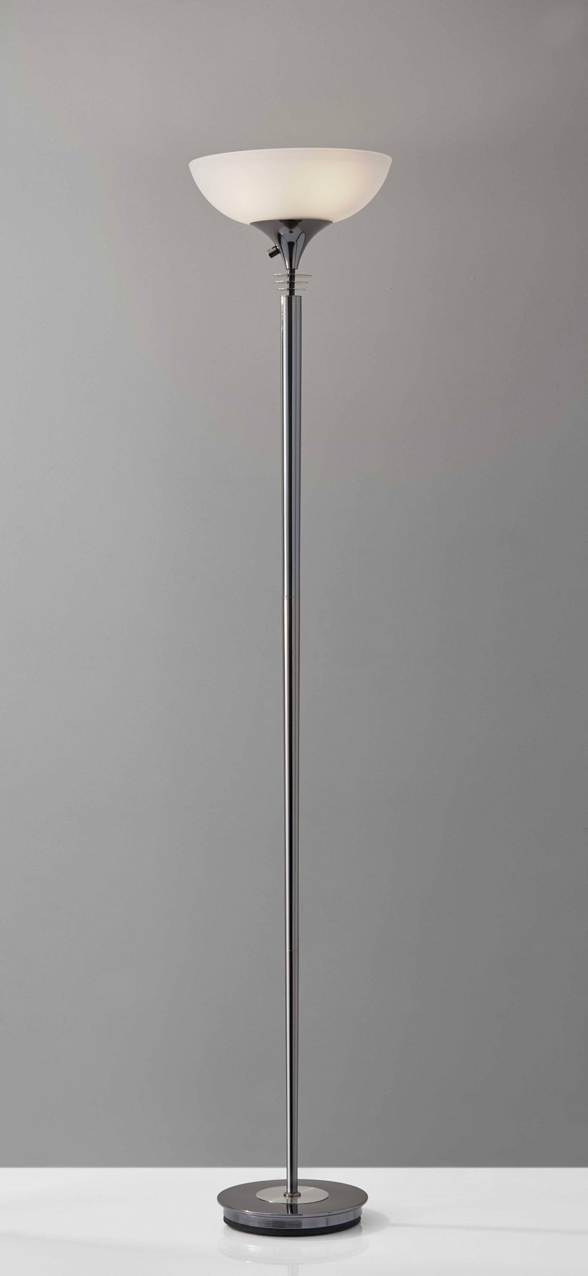 14x22 x 14x22 x 71.5x22 Black Metal 300W Torchiere