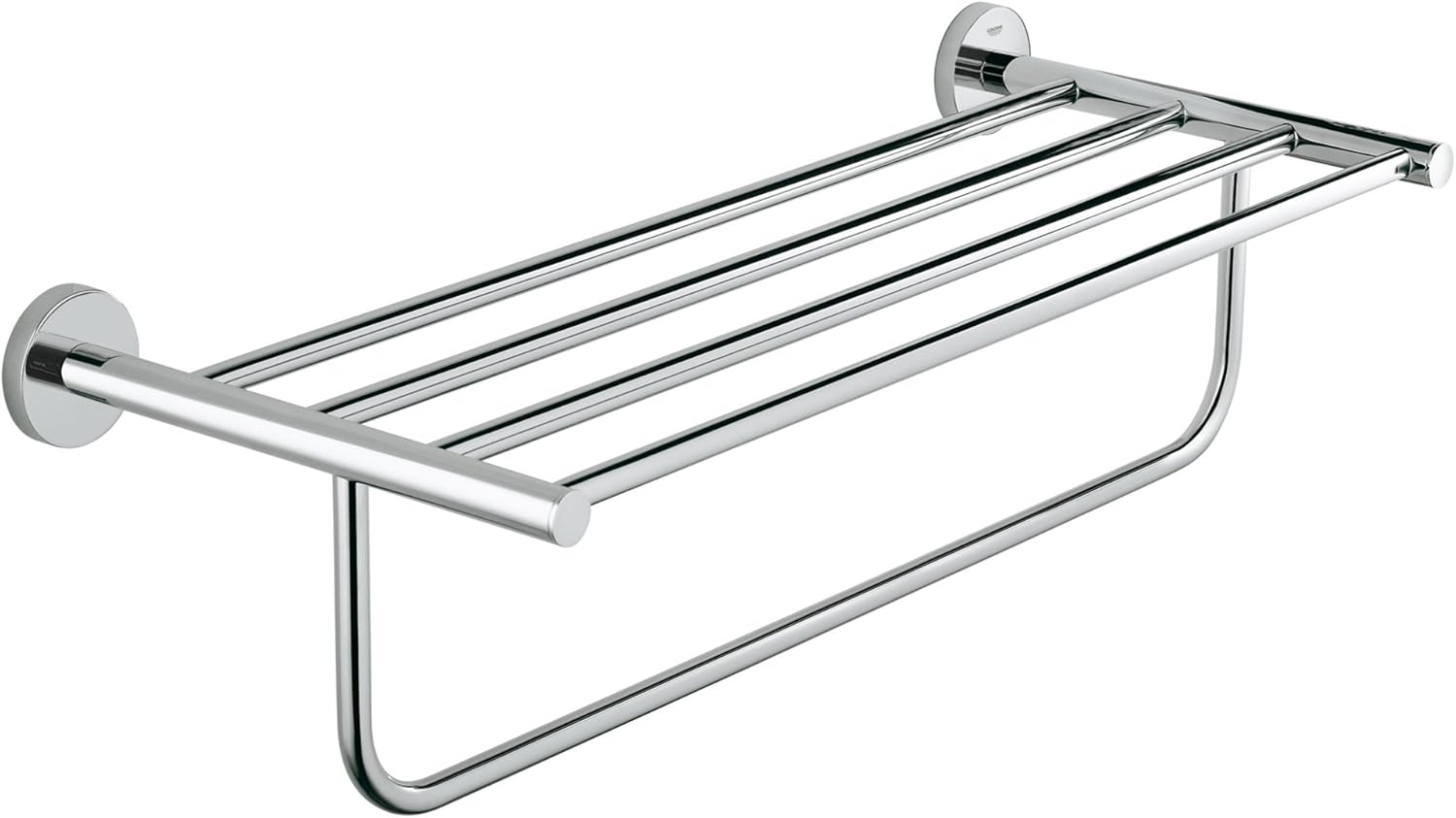 Grohe 40462001 BauCosmopolitan Multi-Towel Rack 510mm, Polished Chrome
