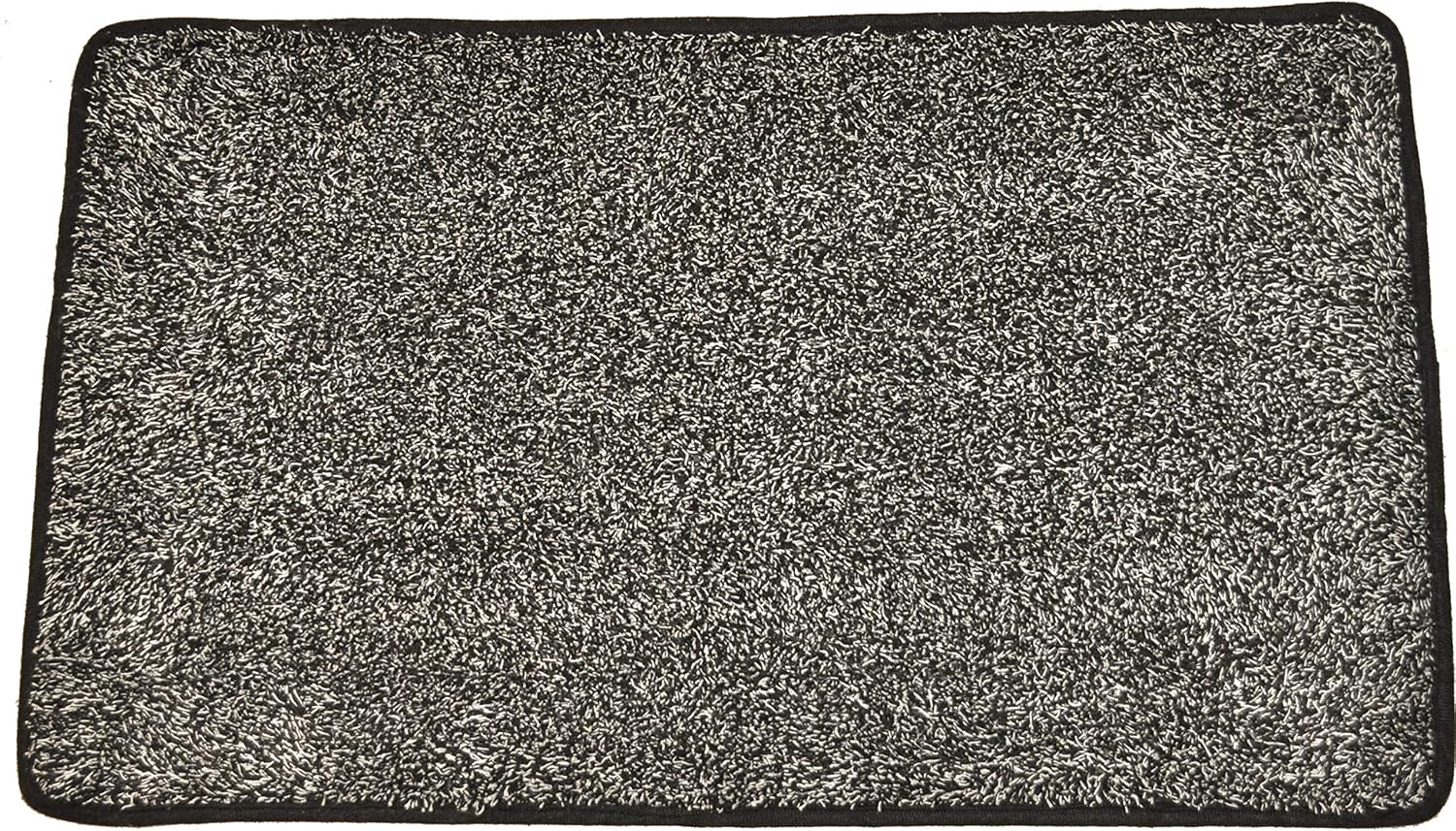 Door Mat Premium Floor Mat Eco Friendly Rubber Backing Non Slip Mat Kitchen Mat Mud Mat Cotton + Microfiber aprox 18&rdquo; x 30&rdquo; Machine Washable by ECOMAT - Veteran Owned (Black and White)