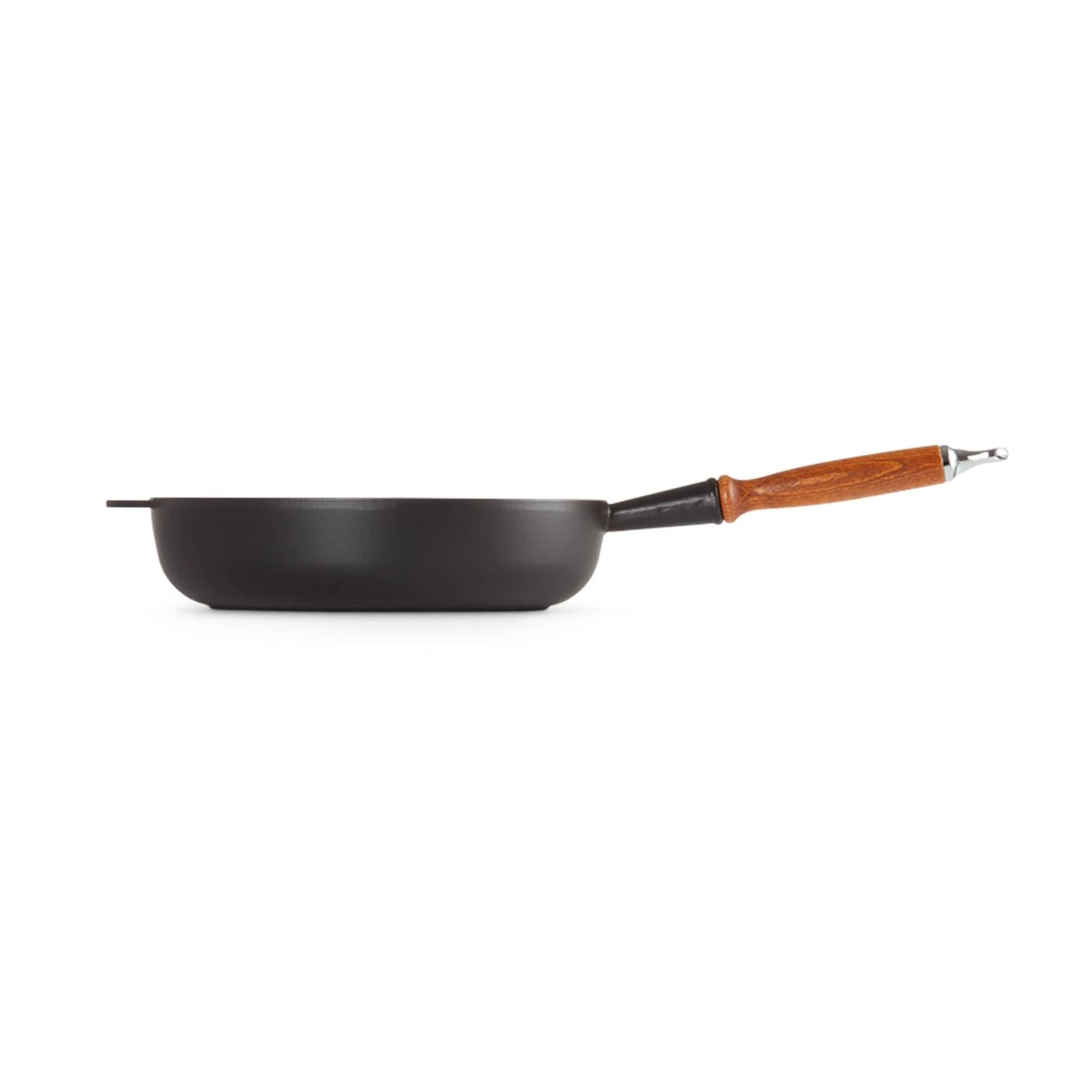 Le Creuset Frying Pan with Wooden Handle 28 cm Satin Black