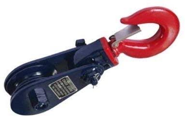 Manufacturer Express 2 Ton Snatch Block with Swivel Hook 3 in. Single Sheave BSBRHX03