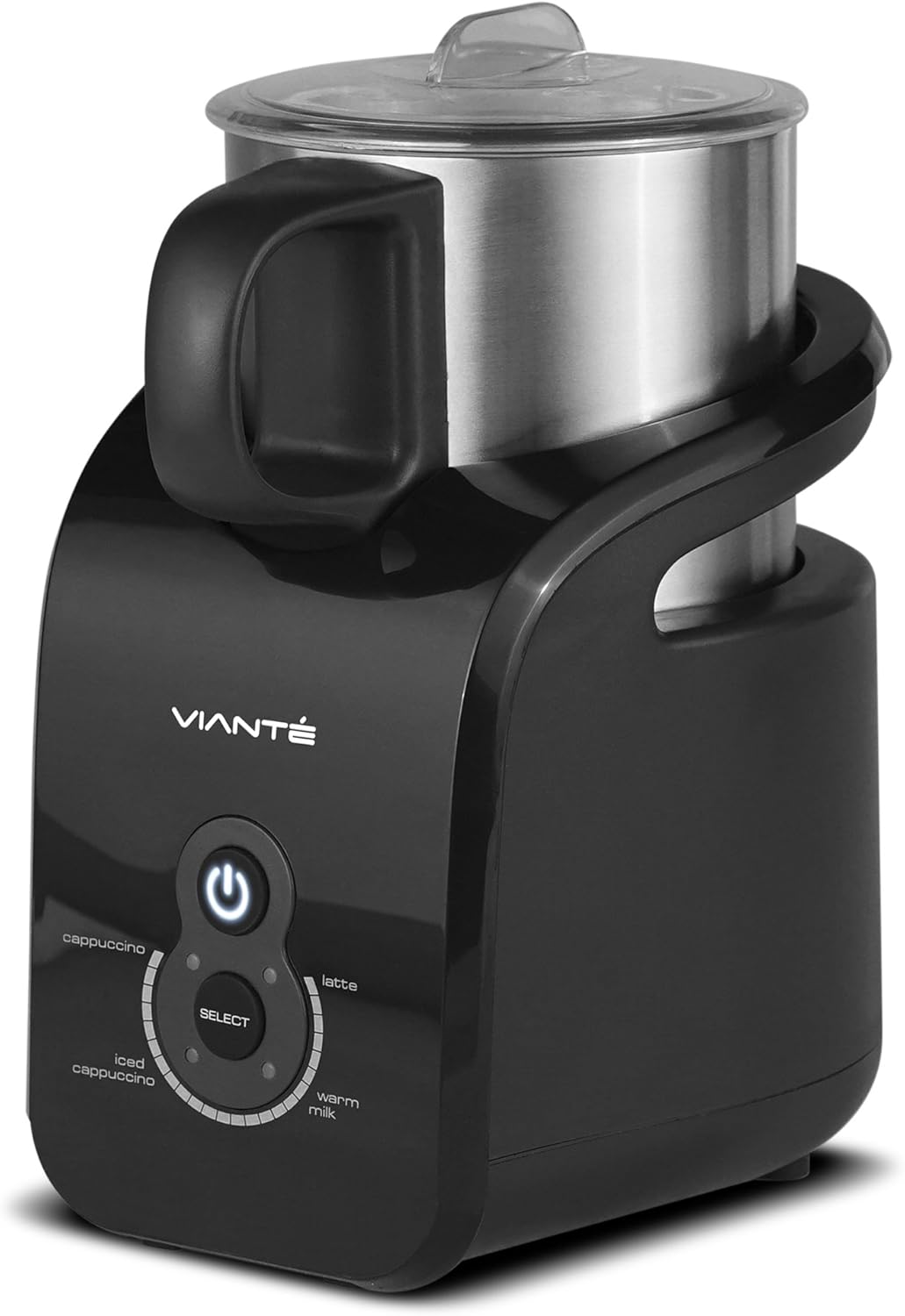 Electric Milk Frother, Warmer & Steamer. Automatic Hot & Cold Functions for Making Lattes, Hot and Cold Cappuccinos, Hot Chocolate, etc. Removable Frothing Container. Dishwasher safe Pack of 2