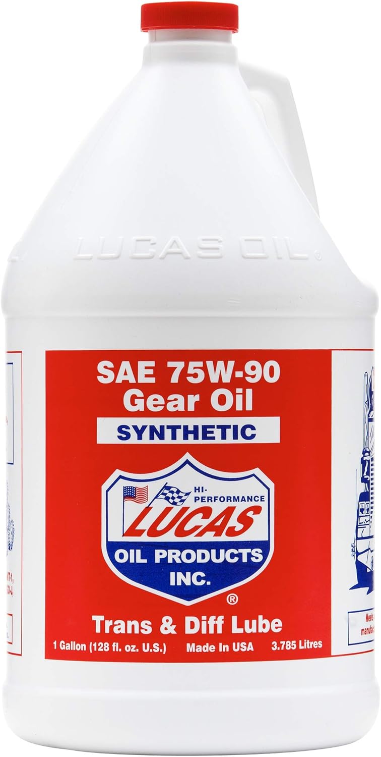 Lucas Oil 10048 SAE 75W-90 Synthetic Transmission and Differential Lube - 1 Gallon Pack of 2