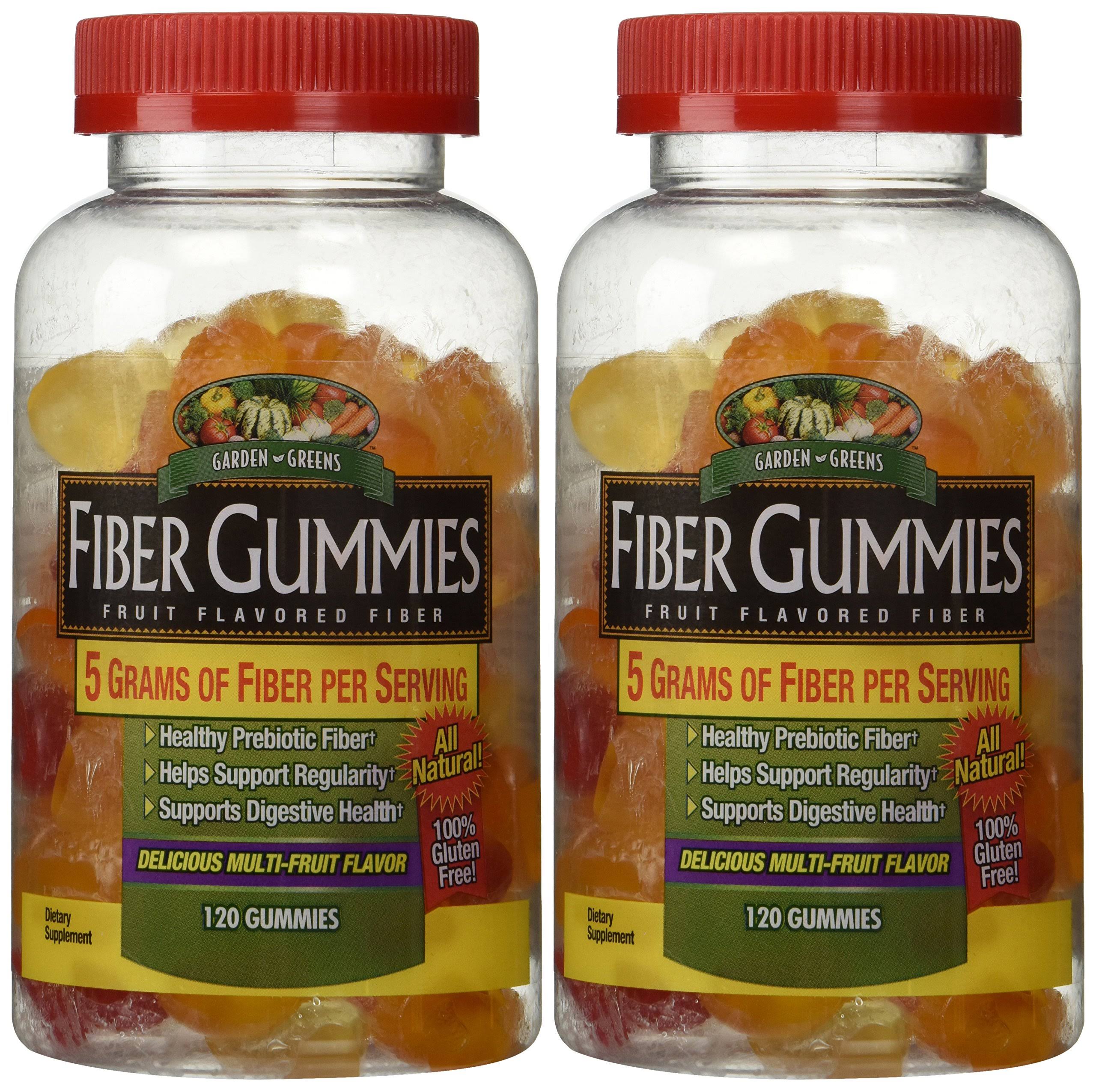 Garden Greens Fiber Gummies 120 ea Pack