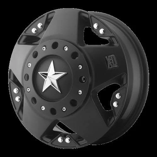 KMC XD Series XD775 Rockstar Black 17x6 8x200 111et 142, Matte Black