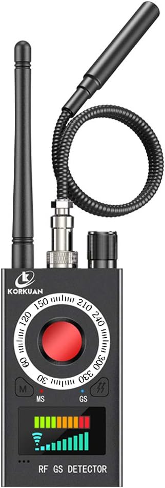 Anti Spy Detector, RF Detector & Camera Finder, Bug Detector, Upgraded RF Signal Detector, LNYOSN GSM Tracking Device for Wireless Audio Bug Hidden Camera Detector Pack of 2
