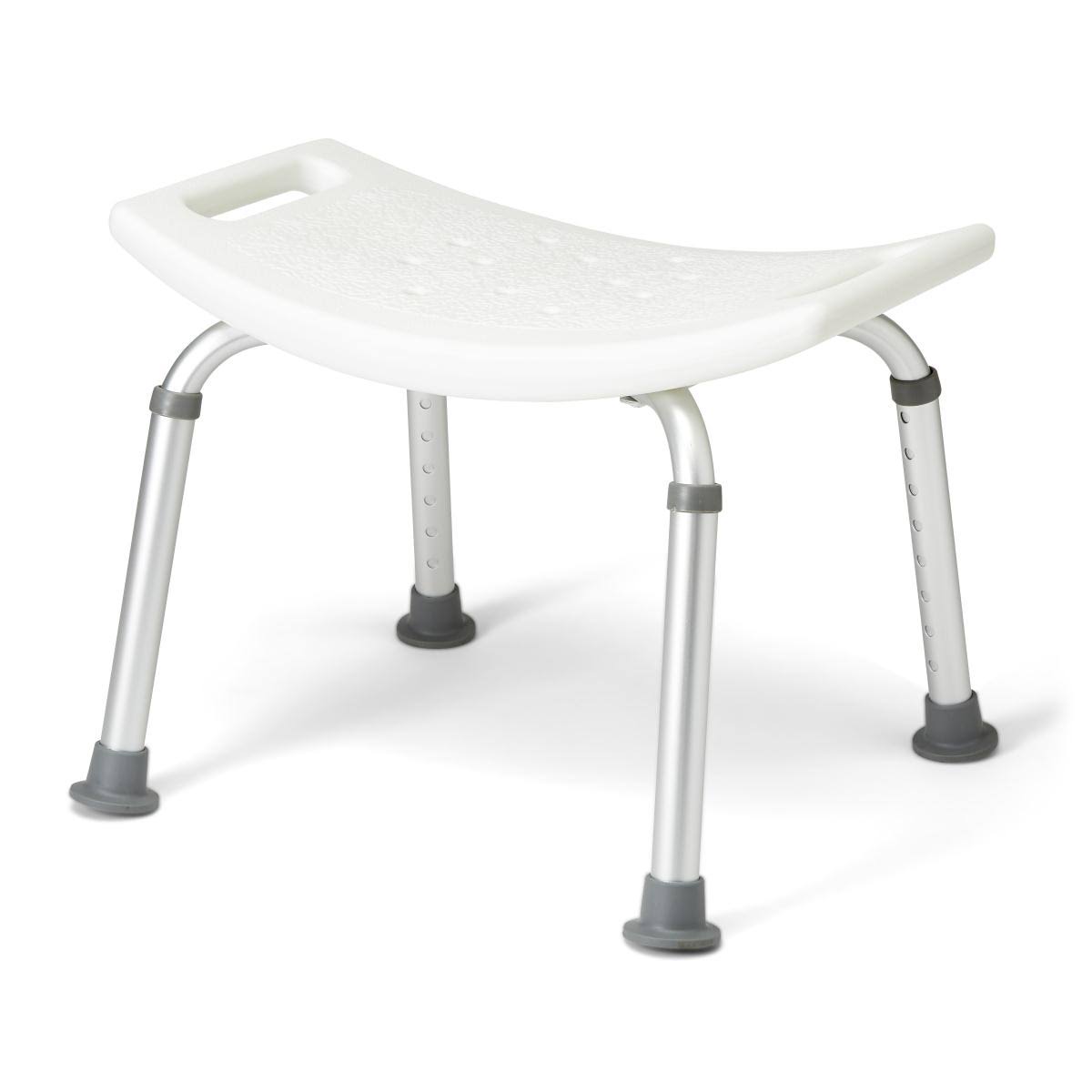 Medline Aluminum Bath Benches Without Back - White
