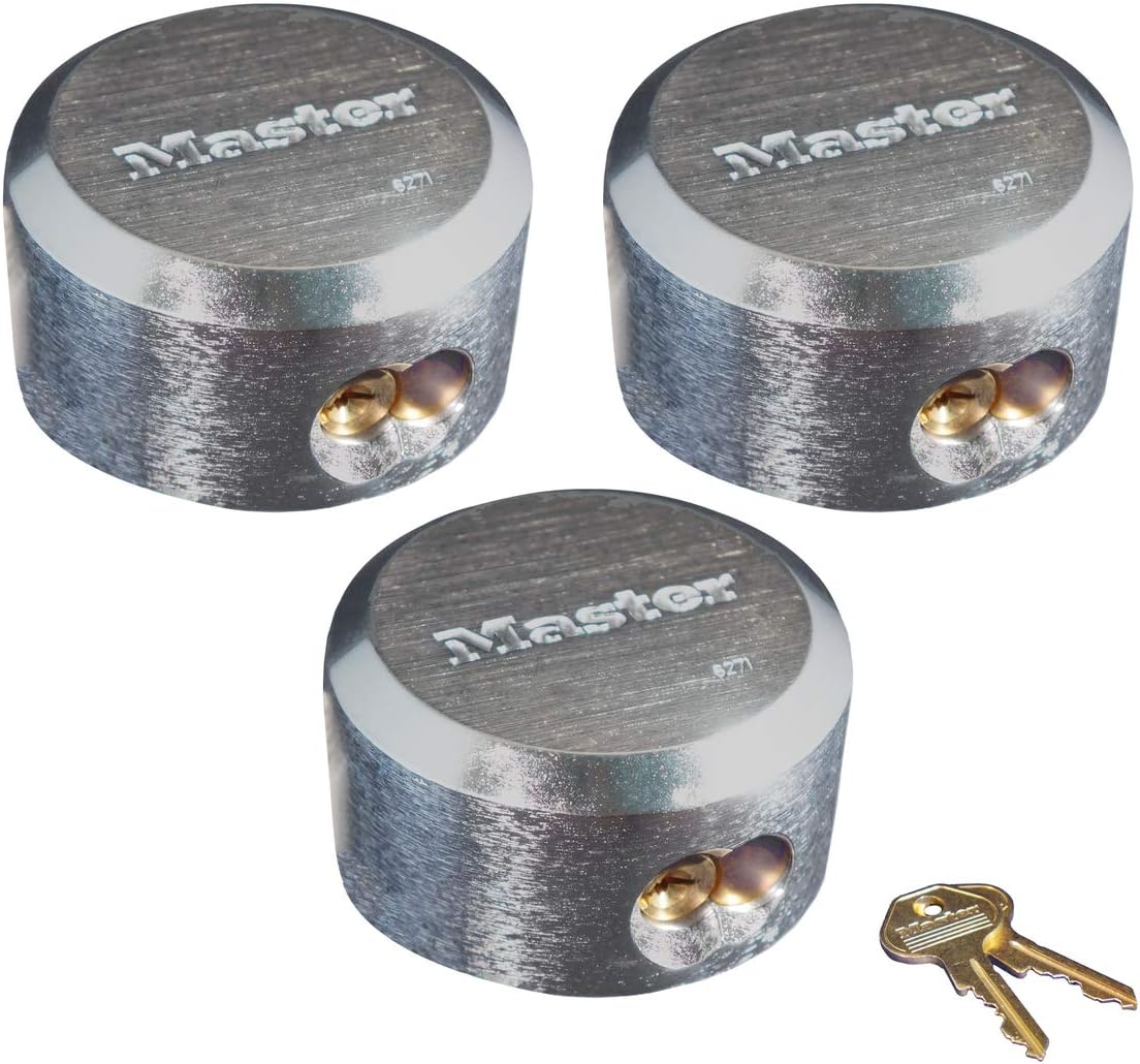 Master Lock Pro Series - (3) Hidden Shackle Padlocks Keyed Alike 6271KA-3