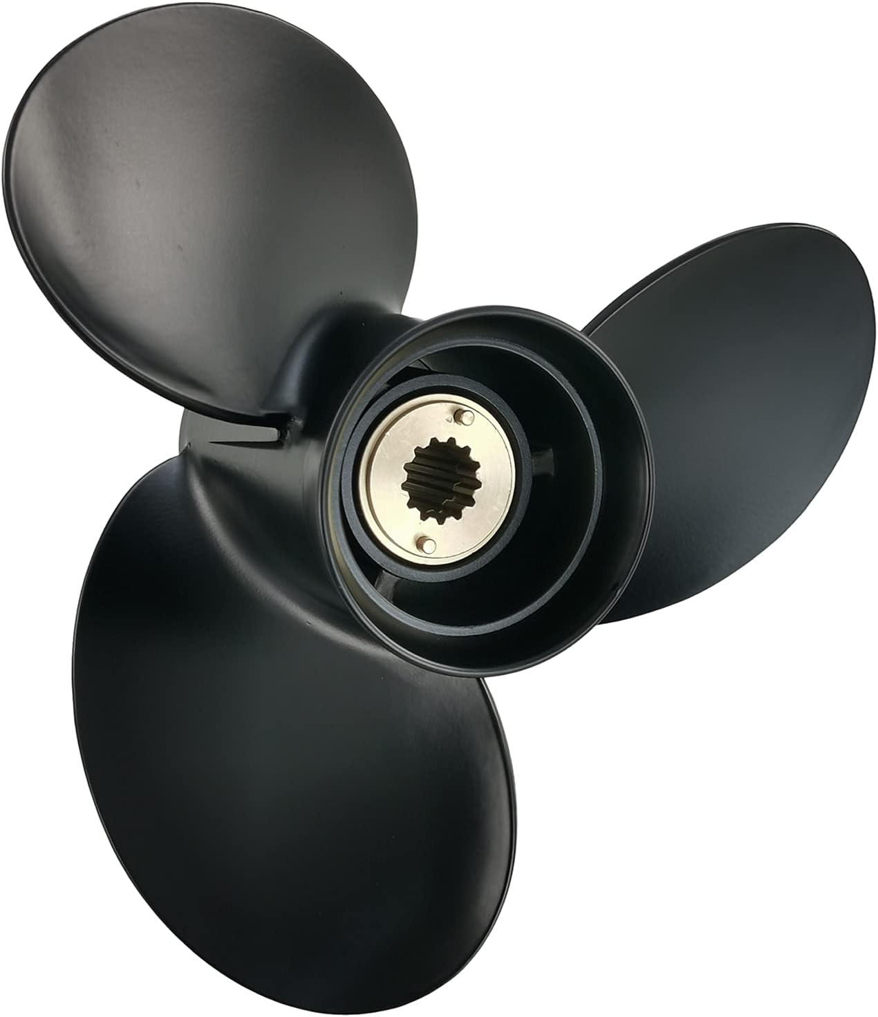 Flish Propeller Boat Aluminum Propeller Boat (Daim 9.25) for Mercury Outboard Engine 9.9-20HP 14 Tooth Spline,RH Pack of 2