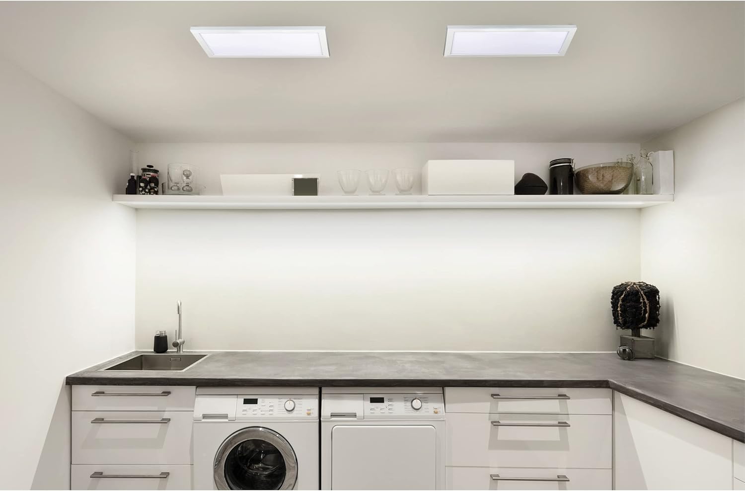 Nuvo 62/1051 Blink Plus Surface Mount LED Fixture,White, White Finish, 0.75x11.63x11.63