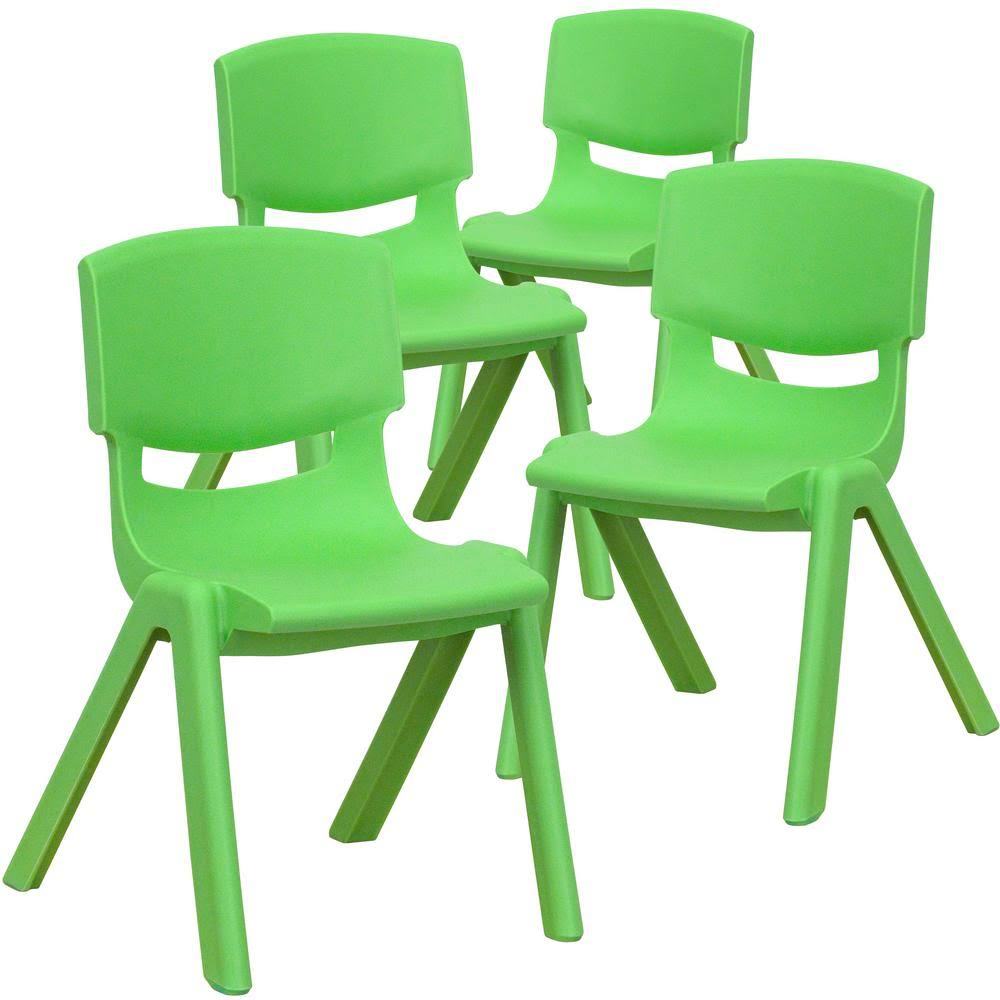 Carnegy Avenue Green Kids Chair (4-Pack)