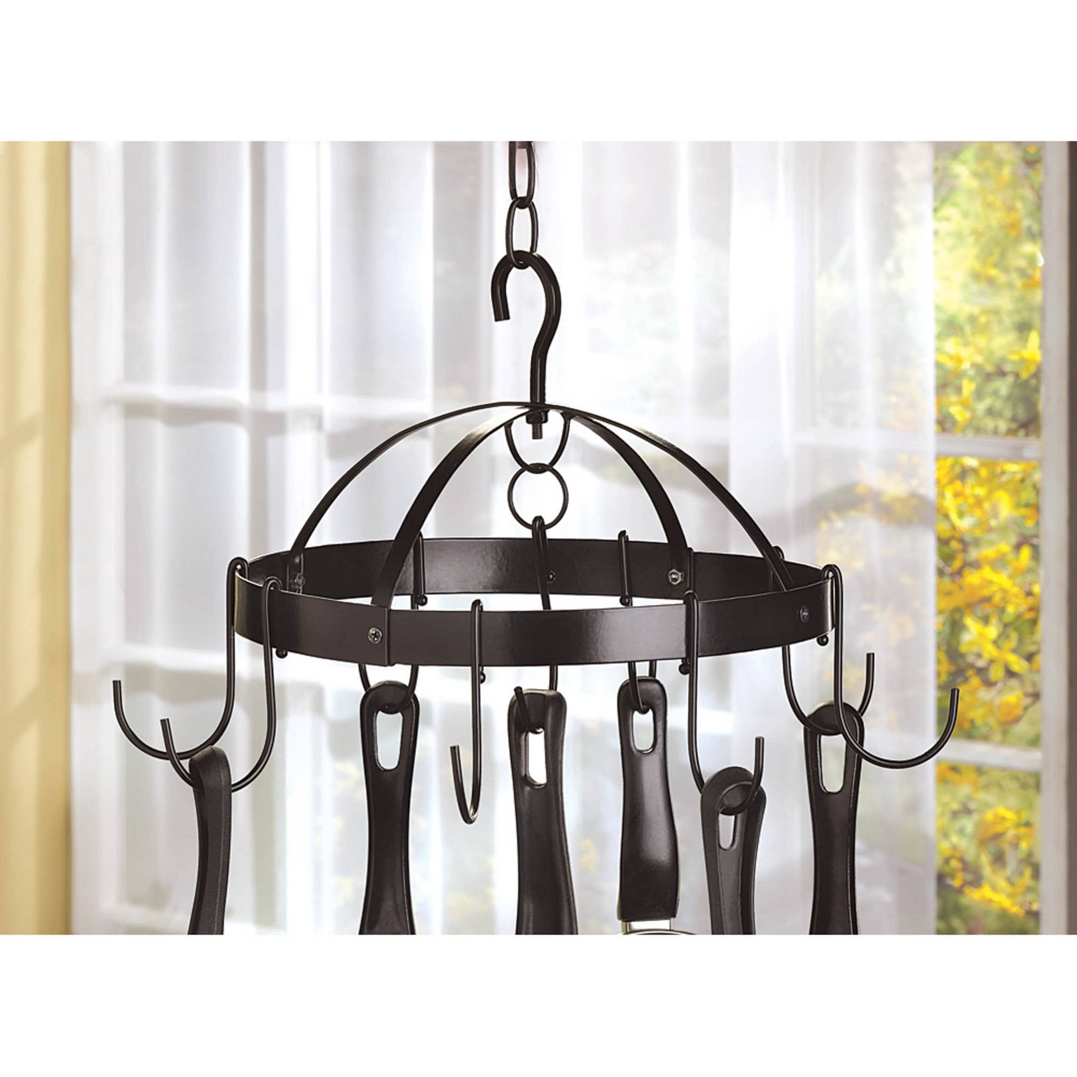 Zingz u0026 Thingz Circular Pot Hanger Black | Metal