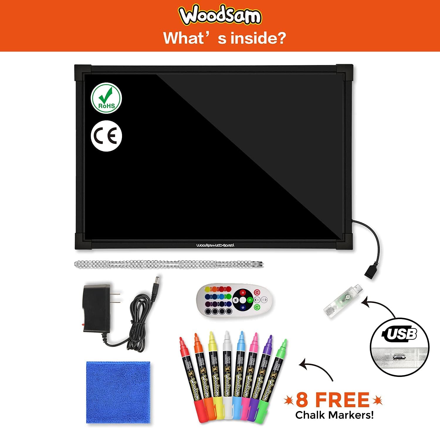 Woodsam Dry Erase Led Board - 16