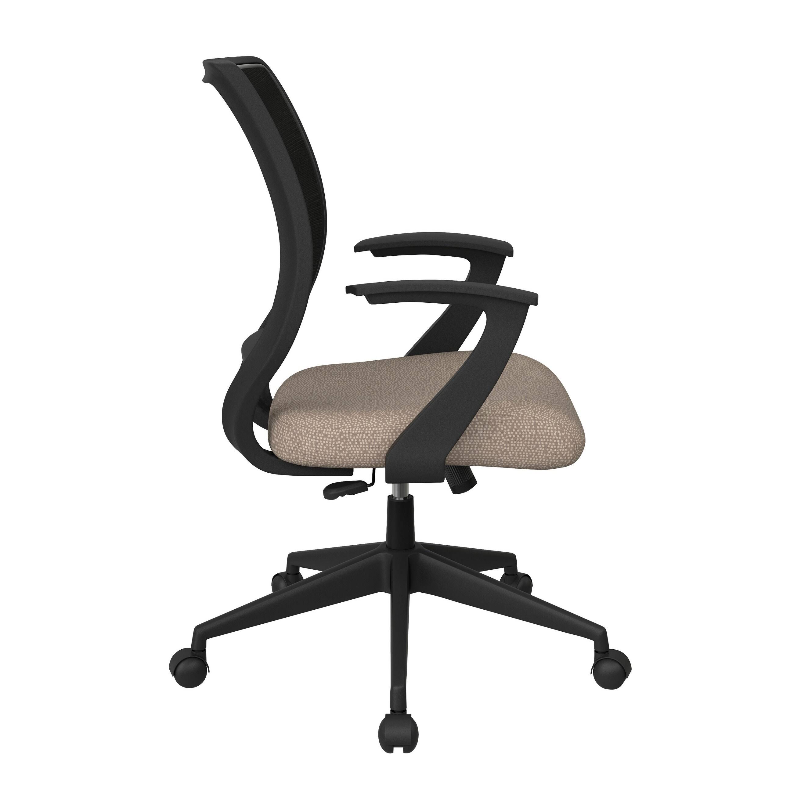 Work Smart Screen Back Task Chair with T Arms in Fine Tune Ruby