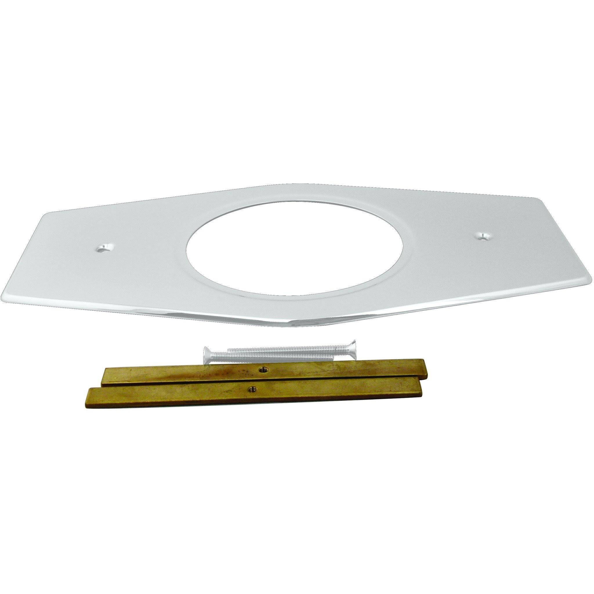 Westbrass One-Hole Remodel Plate for Moen and Delta | Black | D502-62