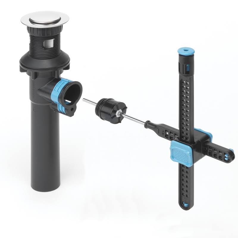 Oakbrook Pacifica Verona Chrome Two Handle Lavatory Pop-Up Faucet 4 in.