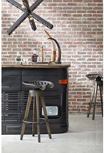 Beaumont Lane Swivel Antique Tractor Seat Bar Stool