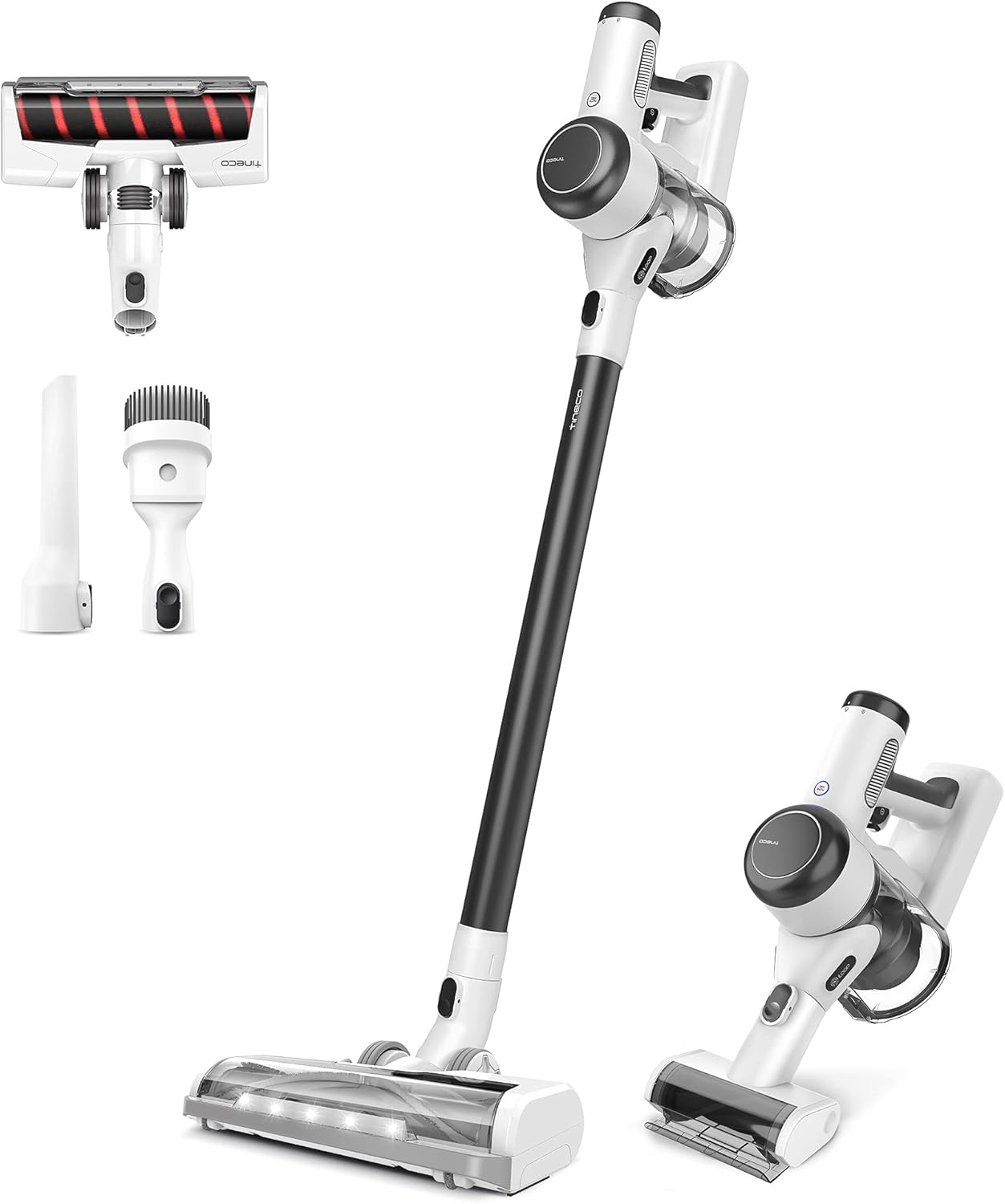 Tineco Pure ONE X Tango Smart Cordless Vacuum Cleaner, Powerful Suction & Lightweight Handheld Vacuum for Hard Floor, Pet Hair, Carpet Cleaning