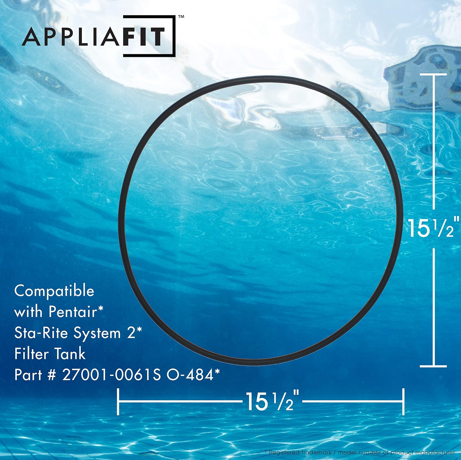 AppliaFit Cord Ring Compatible with Pentair 27001-0061S for Select Sta-Rite PLM and PLD Series Pool and Spa Filter Tanks - O-Rings (3-Pack)