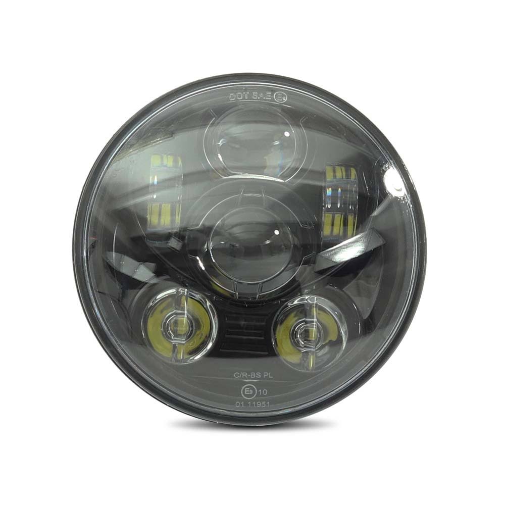 Headlight LED 5,75 inch for Triumph Thunderbird Storm 11-18 Black by Craftride