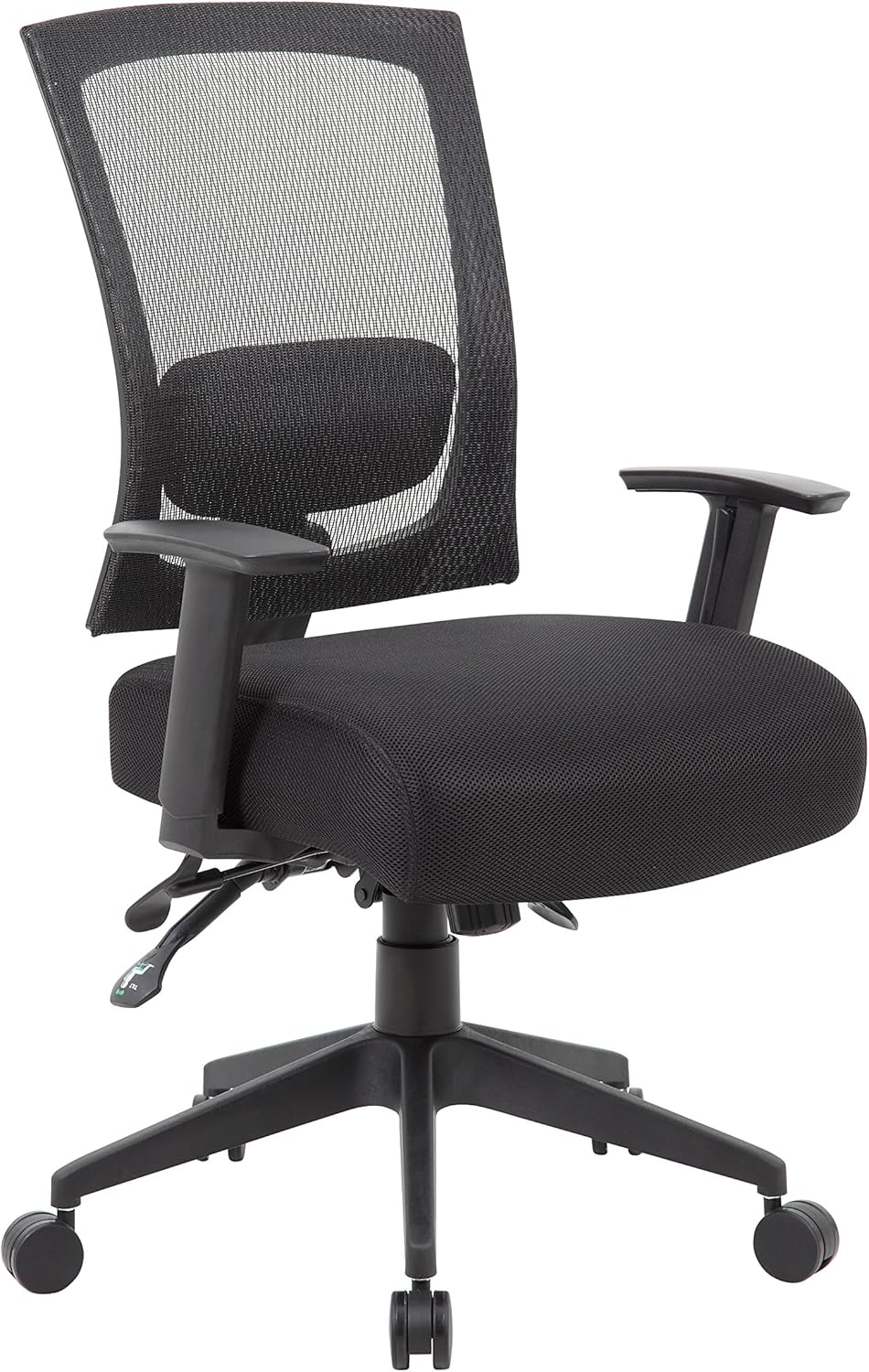 Boss Office Products Mesh Back 3 Paddle Task Chair in Black