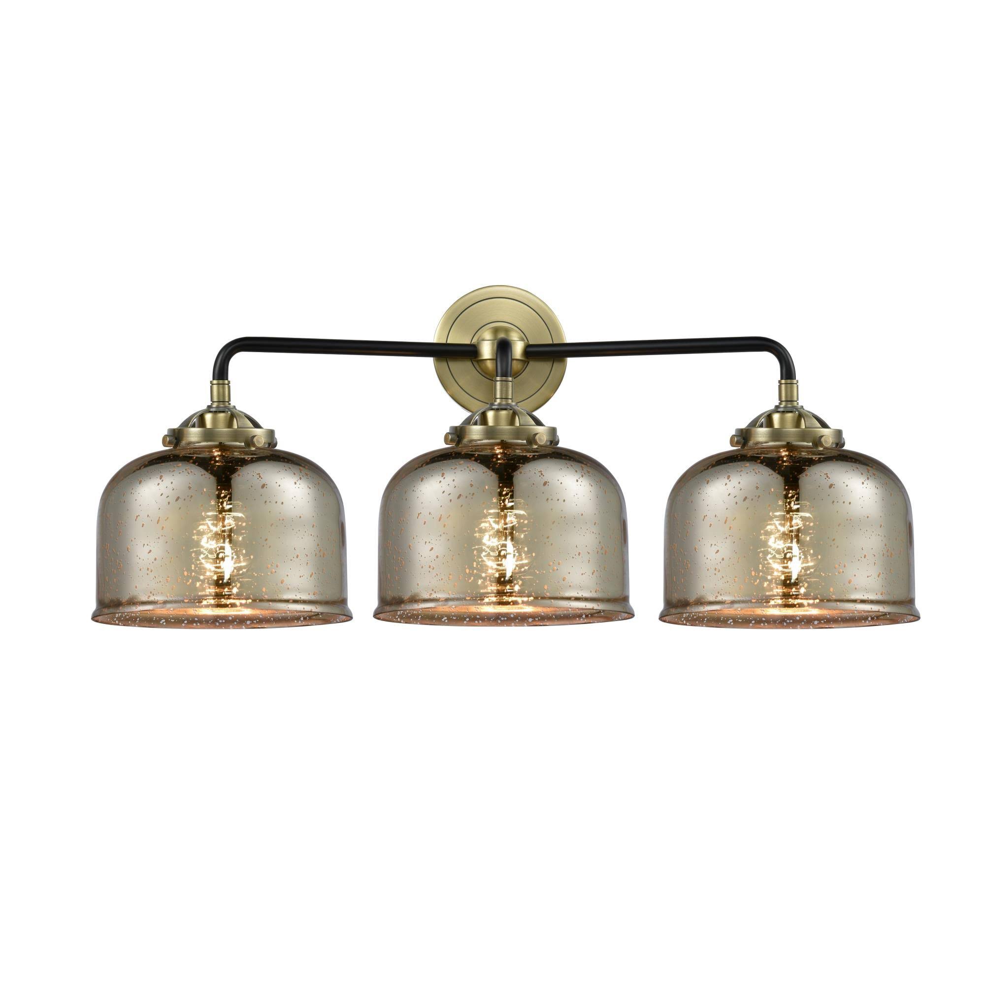 Innovations 284-3W-BAB-G78 Black Antique Brass Large Bell 3 Light Bath Vanity Light