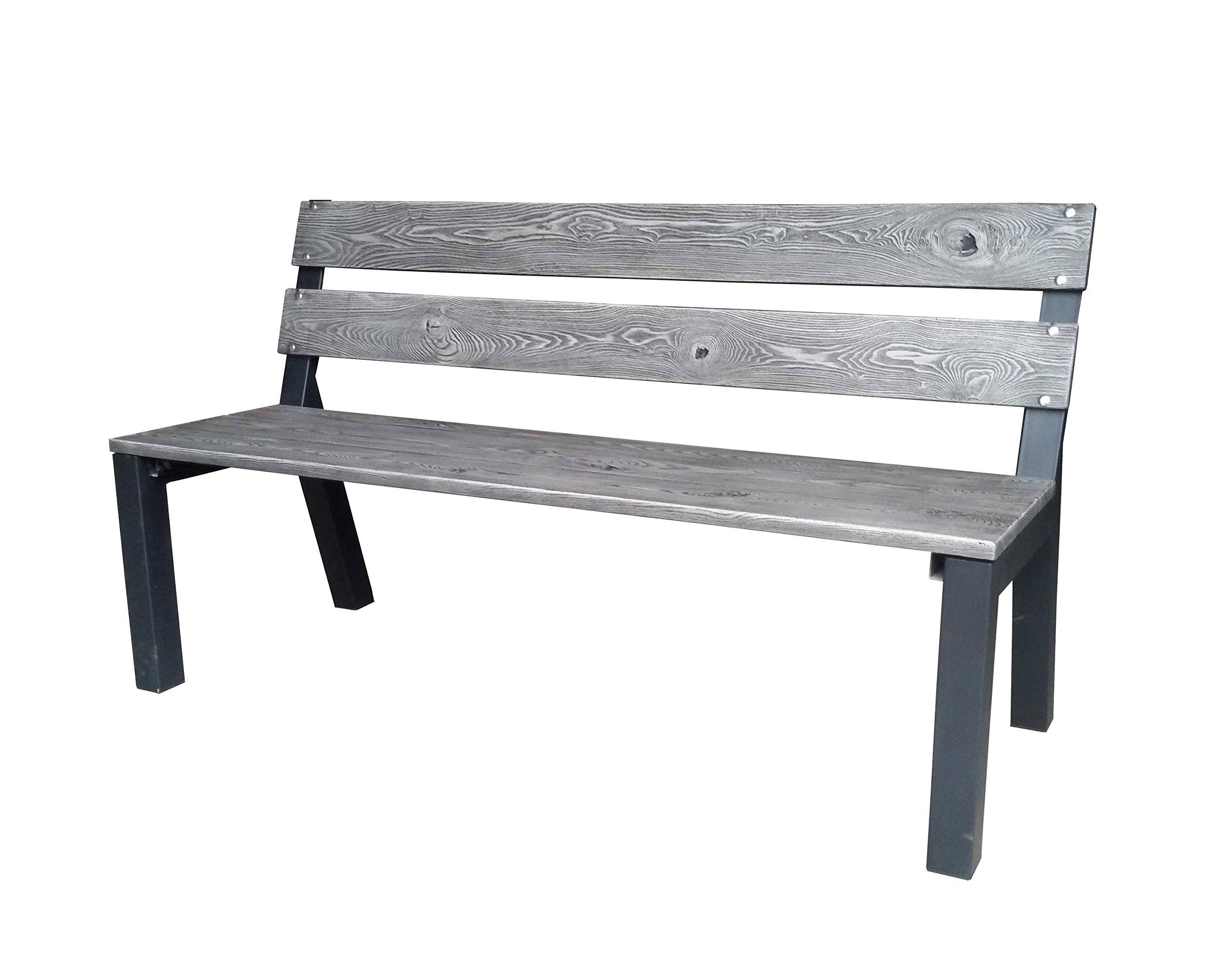 Bond Manufacturing Cantera Park Bench Steel 33.46 in. H x 23.62 in. D x 59.06 in. L