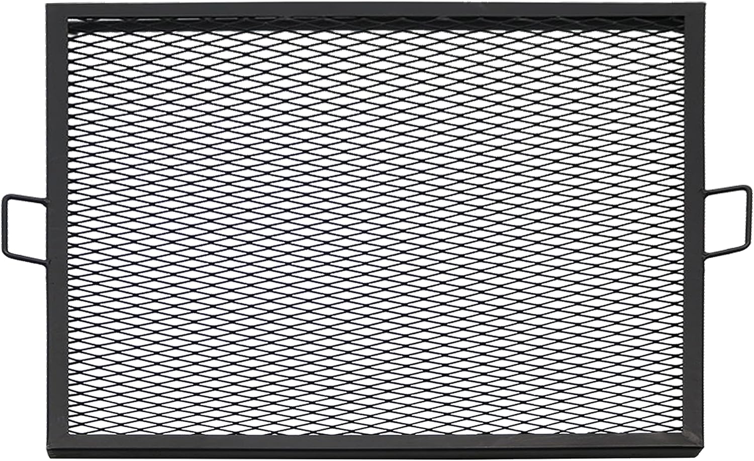 Sunnydaze X-Marks Fire Pit Cooking Grill Grate - Outdoor Square Metal BBQ Campfire Grill - Portable Outside Camping Gear Cookware - Bonfire Accessory - 30 Inch