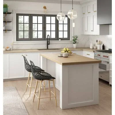 Brower 25.5&& Counter Stool Brayden Studio Seat Color: Black