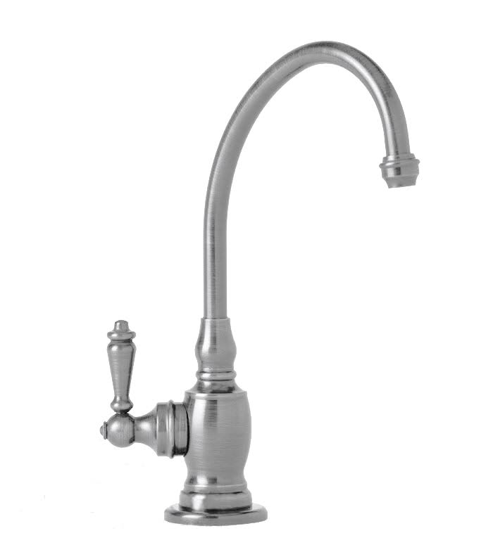 Waterstone 1200C-UPB Hampton Cold Only Filtration Faucet - Lever Handle Unlacquered Polished Brass