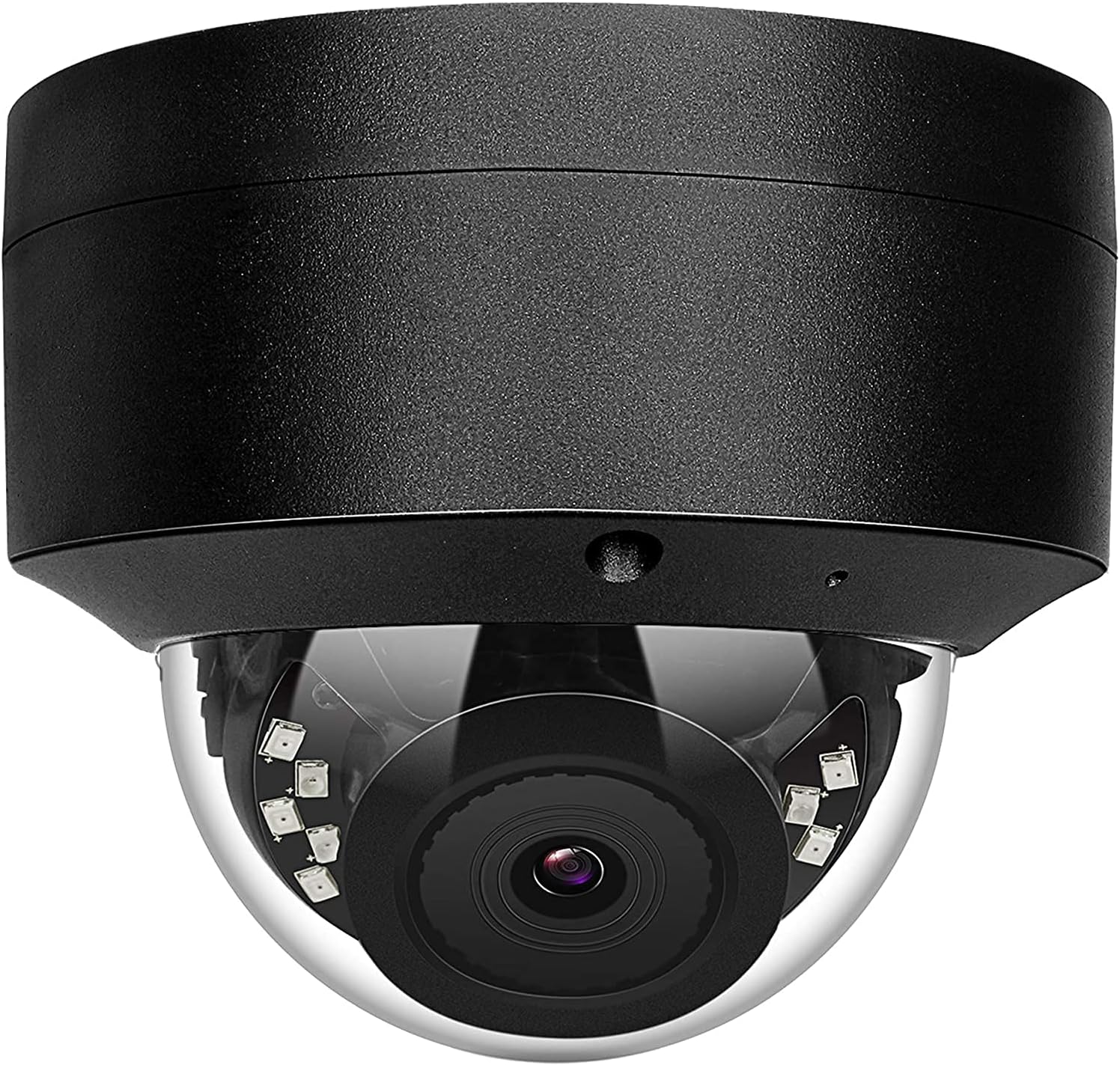 Anpviz 5MP PoE IP Dome Camera with Microphone, Audio,Indoor Outdoor Security Camera Night Vision, Weatherproof IP66 Indoor Outdoor Wide Angle 2.8mm Lens,Motion Detection(IPC-D250B-S) Black