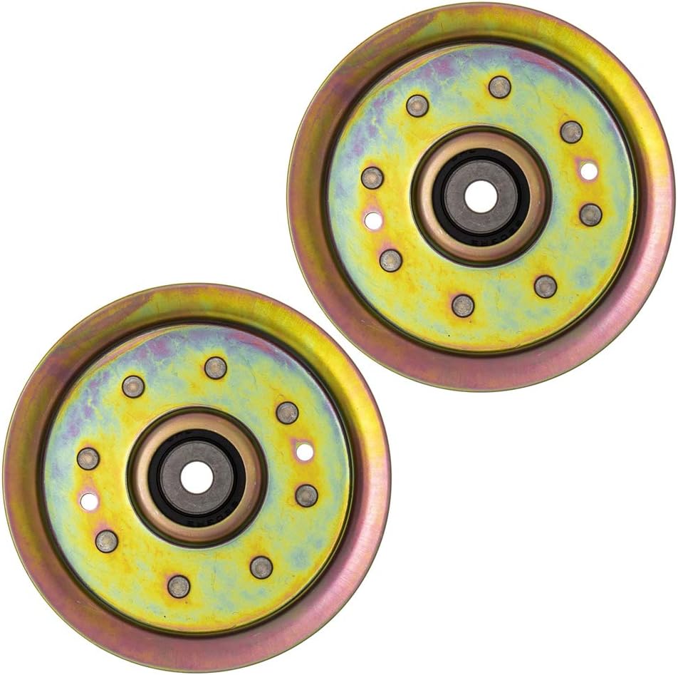 8TEN Flat Idler Pulley for MTD Cub Cadet RZT 50 L54 42 S50 Troy-Bilt GT54 TB2450 756-04129B 956-04129C 2 Pack