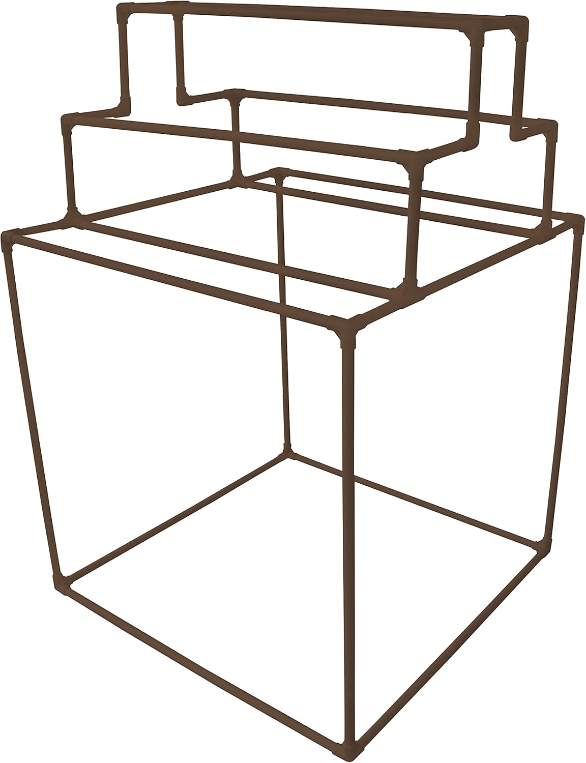 8 Bar Pyramid Towel Rack - Drying Wet Towels, Paddles, Floats, Noodles - Poolside Storage Organizers - White